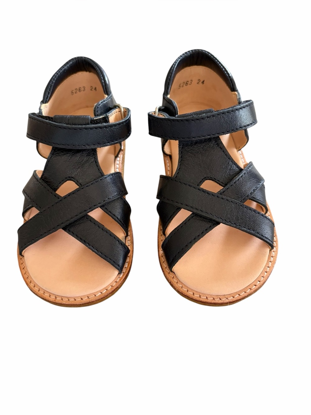 Angulus Black sandals